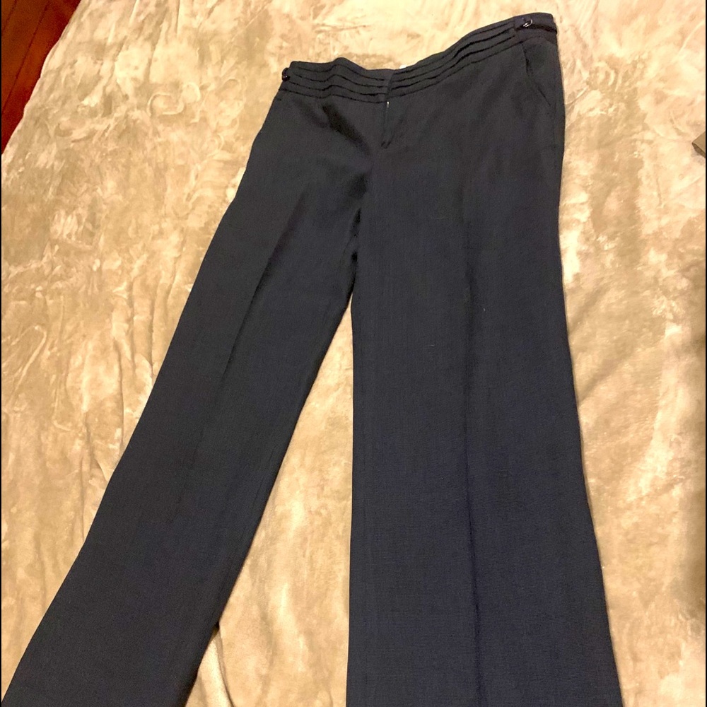 Navy blue bootcut dress pants